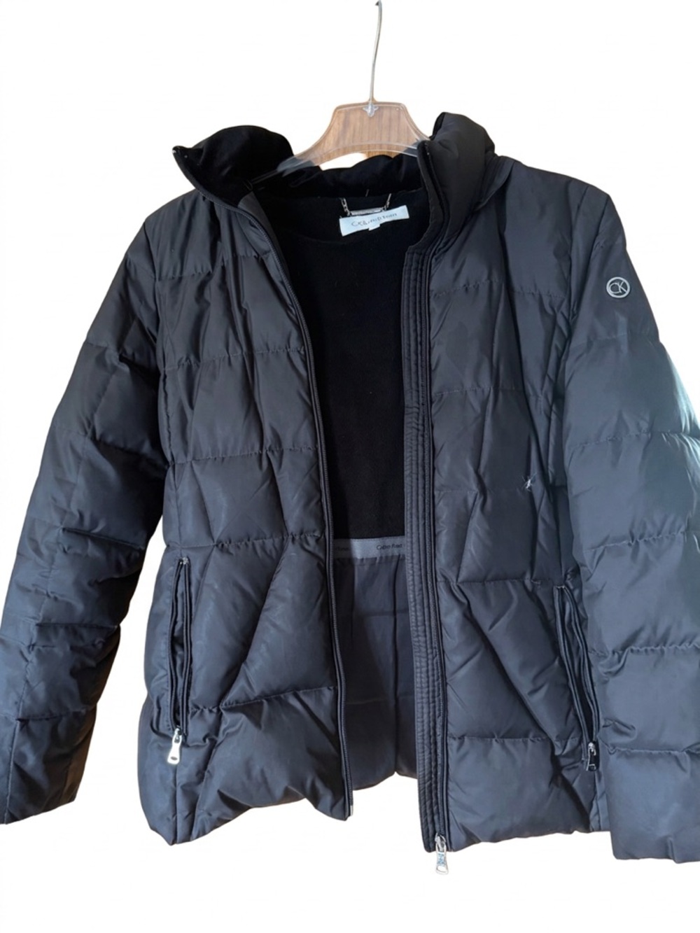 Calvin Klein Black Quilted Puffer Coat